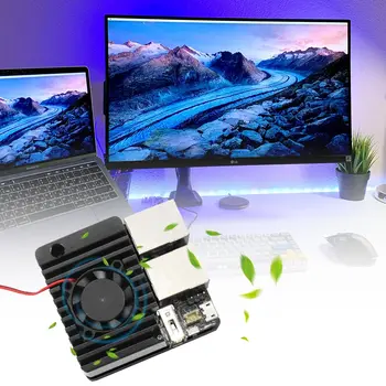 

Mini Router Cooling Case Powerful Cooling Function Mini Router Radiator With Mini Fan for NanoPi R1S R2S mini router