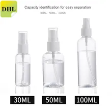 DHL free Shipping 30ml 50m 100ml Makeup Atomizer Portable Plastic Spray Bottle Liquid Pot Mini Empty Cosmetic Makeup Containers DHL free Shipping 30ml 50m 100ml Makeup Atomizer Portable Plastic Spray Bottle Liquid Pot Mini Empty Cosmetic Makeup Containers
