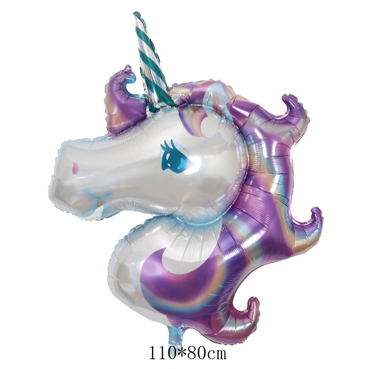 Style6-Purple 1 шт. 57*58 см розовая маленькая лошадка фольгированные воздушные шары-единороги гелиевые воздушные шарики, детские игрушки на свадьбу, день рождения, животные, вечерние принадлежности для декора - Цвет: Style6-Purple