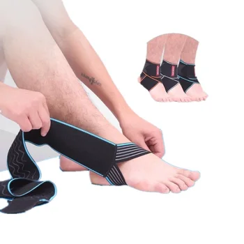 Enkel ondersteuning hoge elastische enkel protector/wrap volleybal/voetbal enkelbrace ondersteuning bandages 2 stks/pak