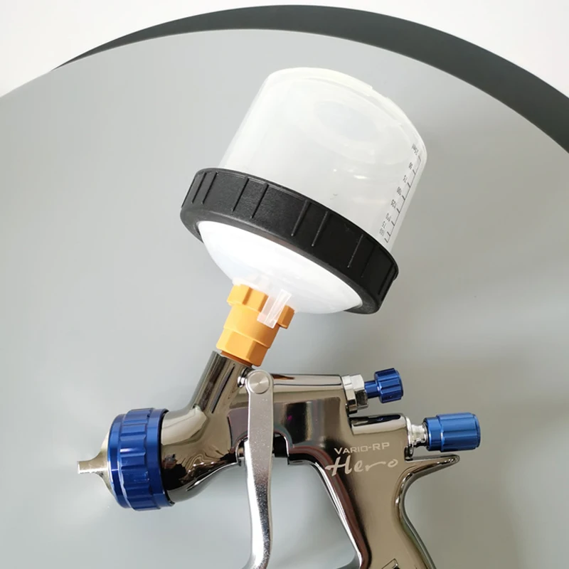 50pcs Spray Gun Paint Mixing Cup PPS Spray Gun Tank Pps Tank 200ml Disposable Paint Cup Type H/O Quick