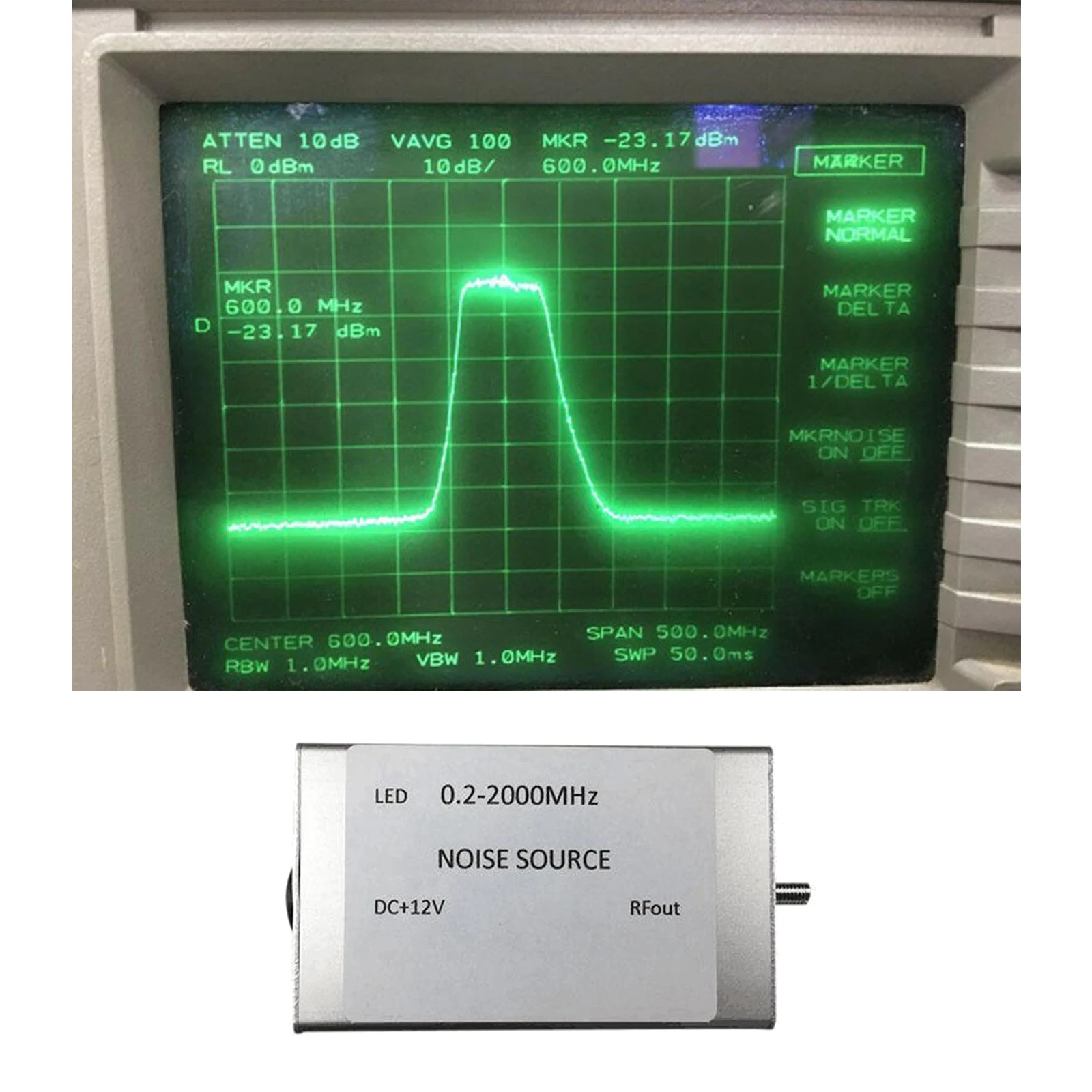 Radio Frequency White Noise Signal Generator Noise Source  Tracking 0.2-2000Mhz