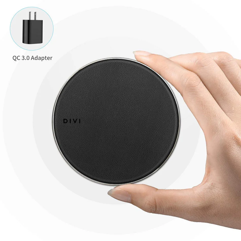 

DIVI Fast Wireless Charger, 10W Wireless Charging Pad Wireless Charging Stand Compatible iPhone Xs Max/Xs/XR/8 and More