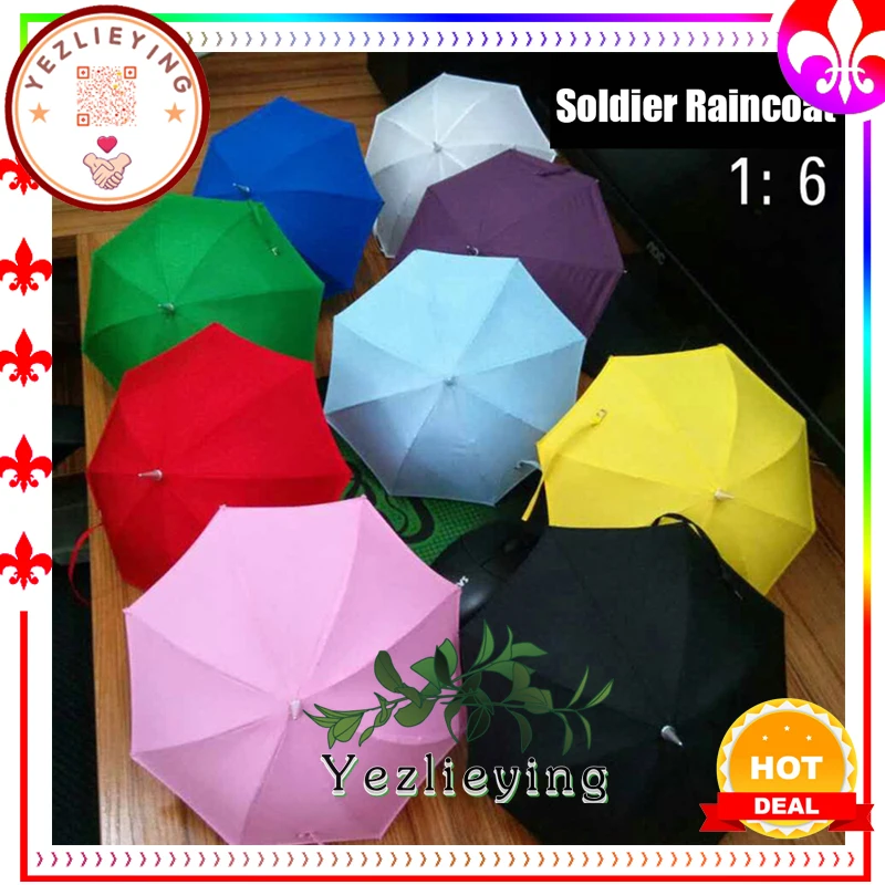 1/6 Female Soldier Girlset Transparent Umbrella Model Fit BJD FR