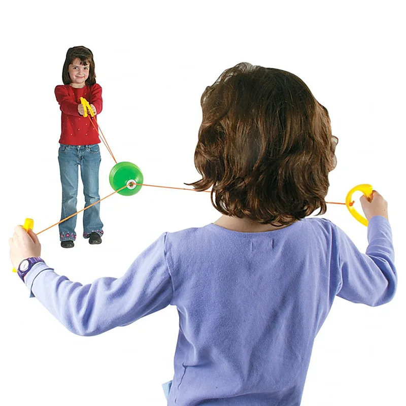 parent child interaction outdoor sports do sports butt bouncing ball parent child toy double catapult ball educational toys Shuttle Handball Double Pull Ball Fun Game Parent-child Interaction Sensory Training Montessori Educational Games for Children