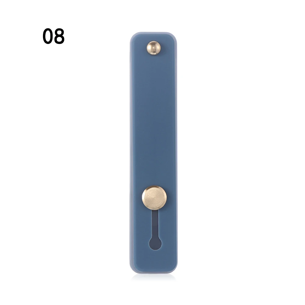 Карамельный цвет, кольцо-держатель для пальца, силиконовый ремешок для телефона, держатель для iPhone, ремешок на запястье, нажимная ручка, подставка, кронштейн - Цвет: 8