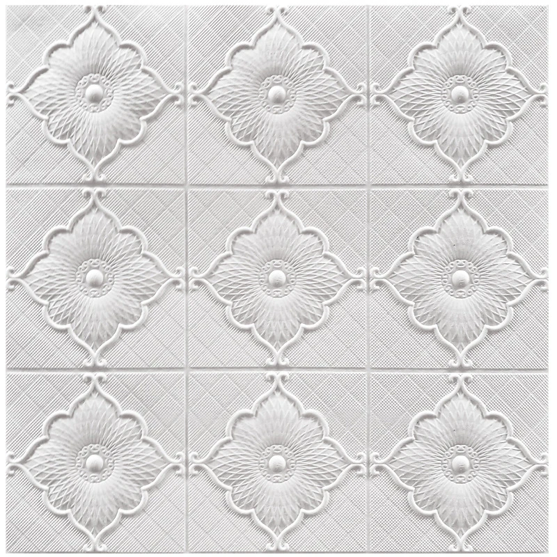10pcs 3D ceiling wall sticker roof decoration Foam wallpaper waterproof