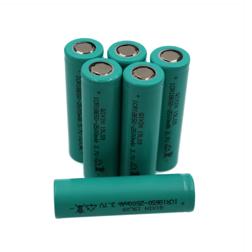 C & P li-ion 2500mAh 10 uds 18650 recargar las baterías celular de alta potencia de la batería de la herramienta de la corriente de descarga de 20A 18650 batería de iones