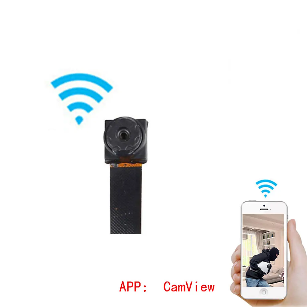 

HD 1080P WiFi Mini Camera P2P Wireless Micro webcam Camcorder Video Recorder Support Remote View 32GB TF card Built-in battery
