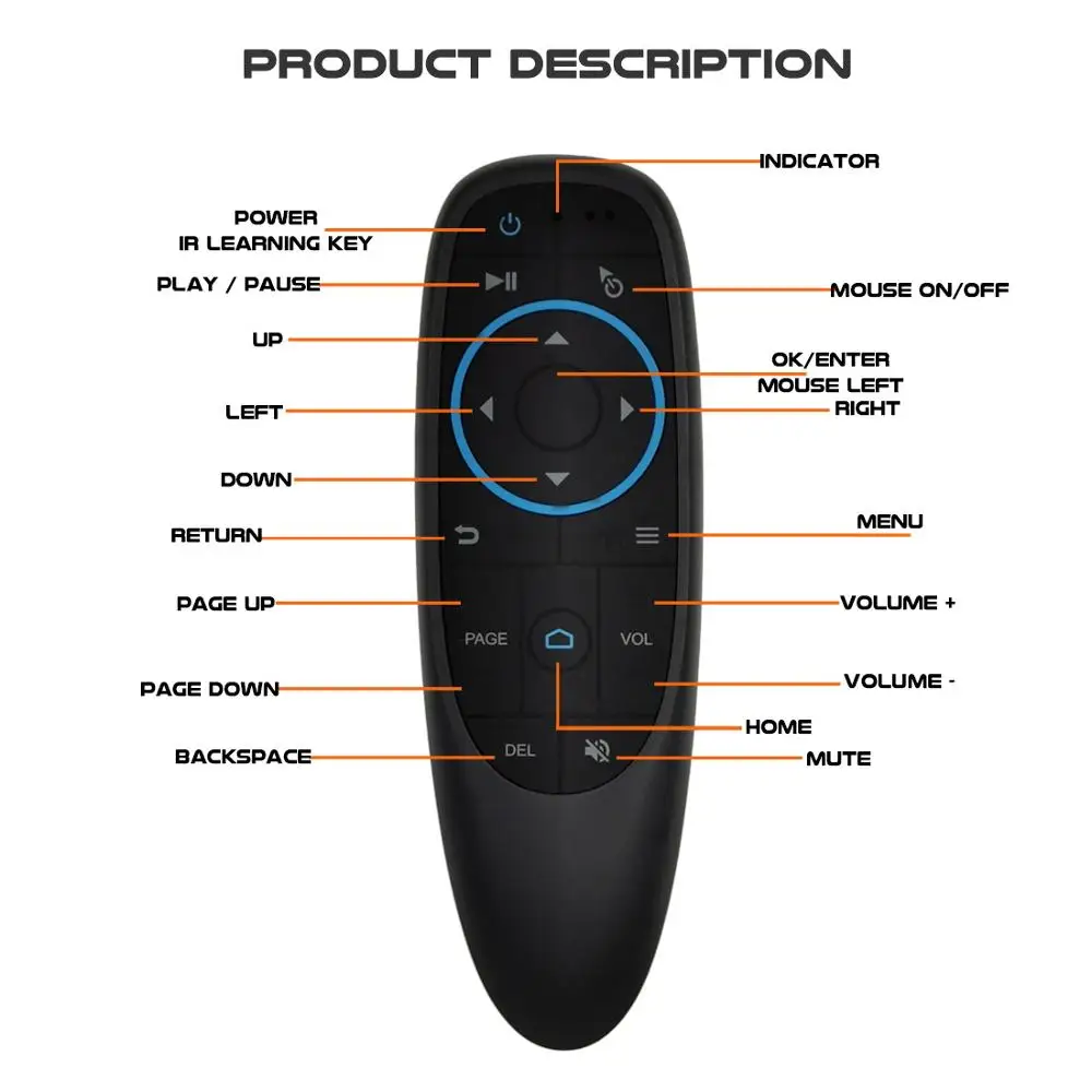 G10BTS Air Mouse ИК обучающий гироскоп Bluetooth 5 0 беспроводной инфракрасный пульт