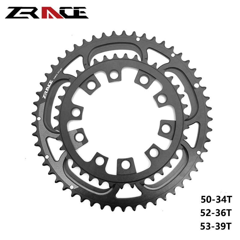 Zrace Rx Bicycle Crankset Double Chainring Narrow Width For Road Bike Parts 50 34t 52 36t 53 39t d 110 Chainwheel Bicycle Crank Chainwheel Aliexpress