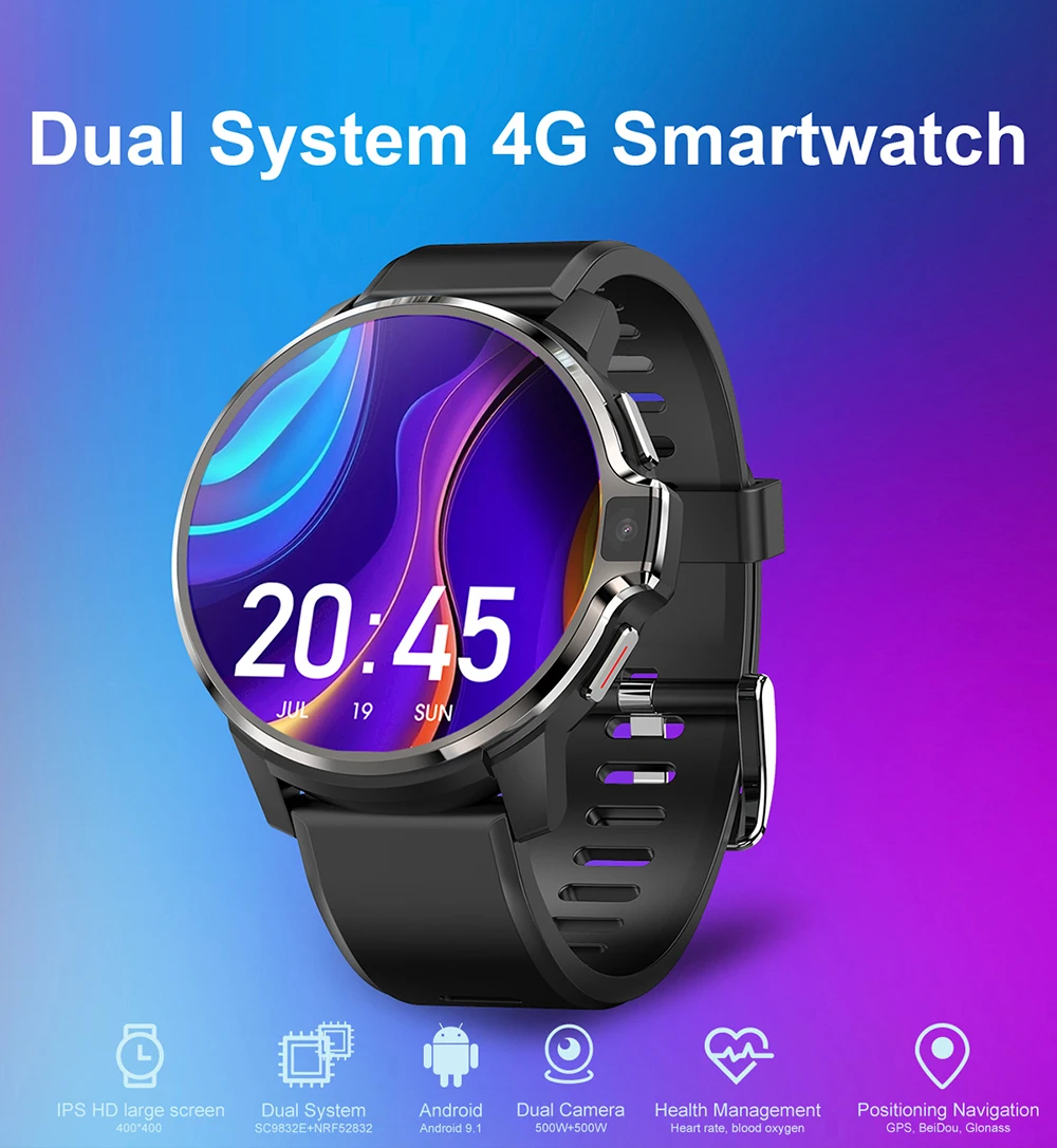 Смарт-часы DM30 4G 4 + 64/128 ГБ Android 9 1 GPS Wi-Fi | Электроника