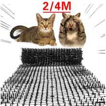 

2/4M Garden Cat Scat Repellent Mat Prickle Strips Anti Cat Net Spike Deterrent Keep Cat Dog Away Digging Climbing Pets Supplie