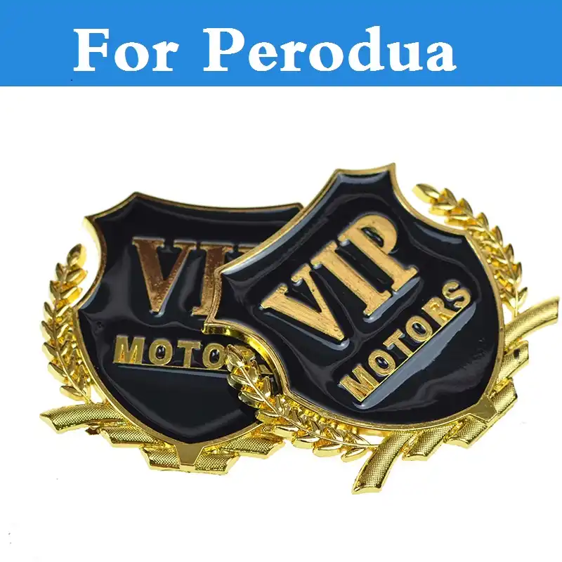 3d Metal Vip Badge Emblem Car Motor Side Decal Sticker For Perodua Kancil Kelisa Kembara Myvi Nautica Viva Car Styling Car Stickers Aliexpress