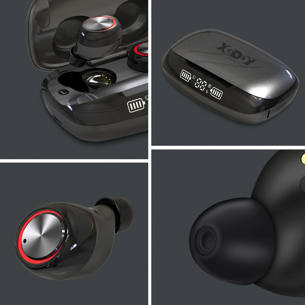 H02 TWS Bluetooth 5,0 беспроводные наушники IPX7 водонепроницаемые наушники спортивные наушники с зарядным аккумулятором беспроводные наушники
