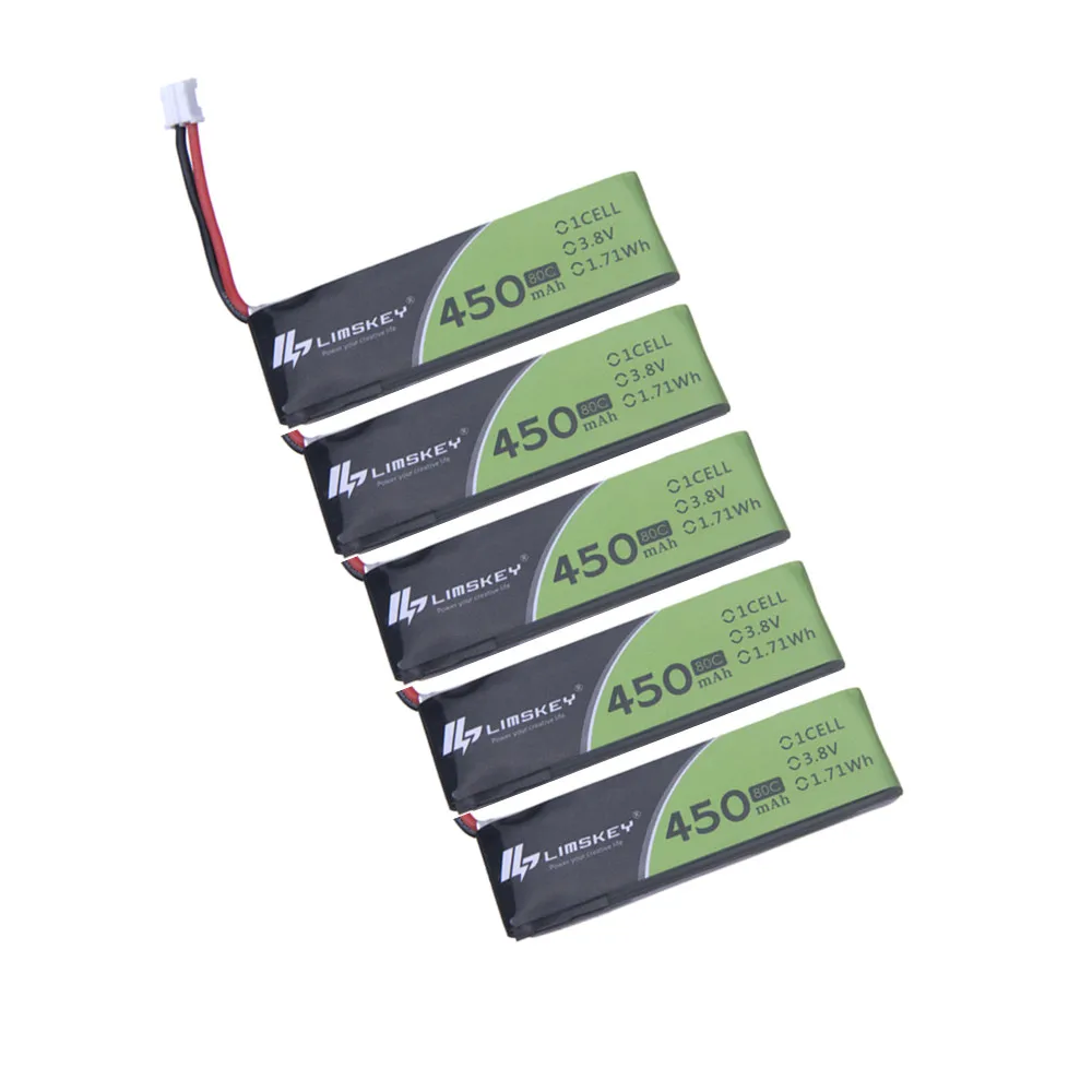 

3.8V 450mAh 80C/160C 1S HV 4.35V Lipo Battery PH2.0 Plug for Tinyhawk Happymodel Snapper7 Drone FPV RC Model