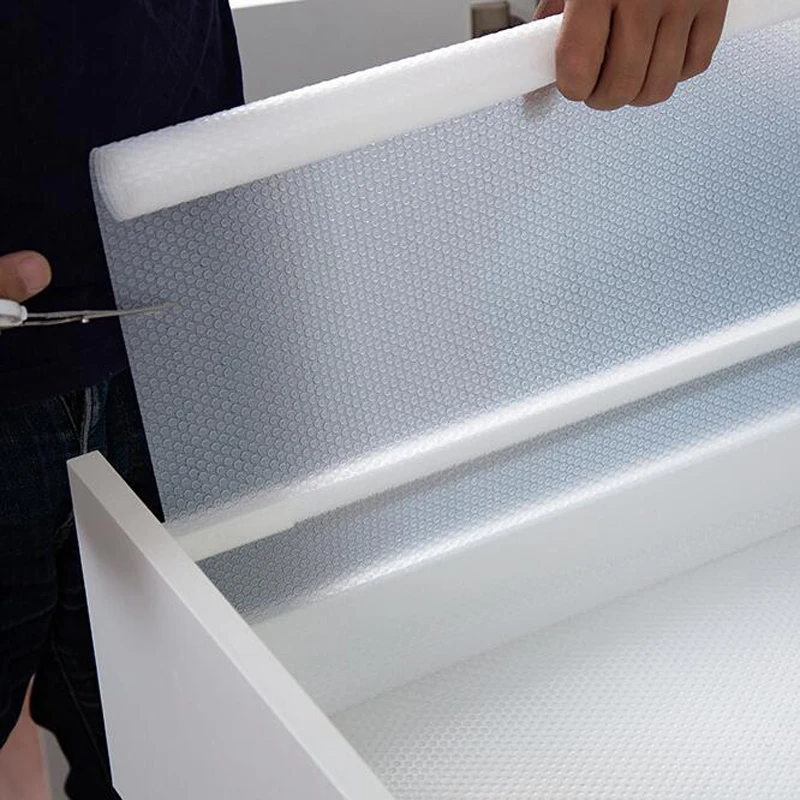

Clear Waterproof Oilproof Shelf Cover Mat Drawer Liner Cabinet Non Slip Table Kitchen Cupboard Refrigerator Cover Mat