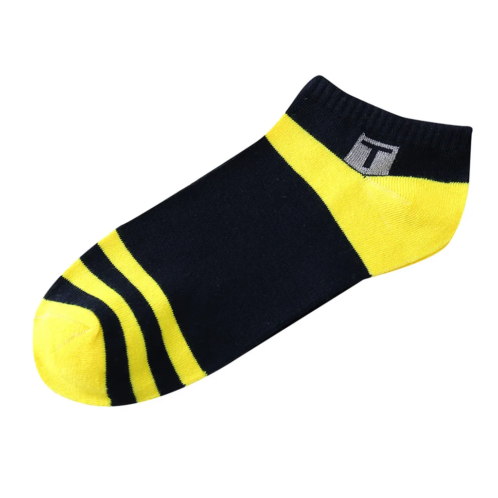 Высокая эластичность высокого качества хлопоковые носки для йоги женские тренировочные спортивные подушечный вкладыш смайлик невидимые цветы - Цвет: Цвет: желтый