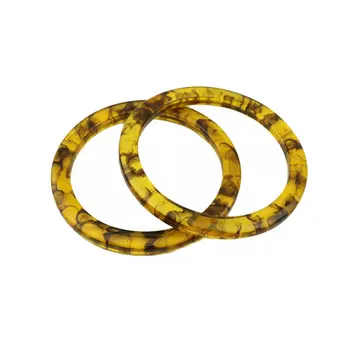 

11cm Round DIY Bag Handle Replacement for DIY Making Purse Handbag Tote Round Shaped Handbag Accessories Resin Circle Handle Hot