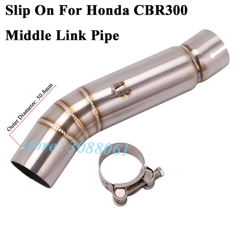 Слипоны для Honda CBR300 CBR500 CBR500X CBR500F мотоцикл глушитель модифицированное соединение средней трубы