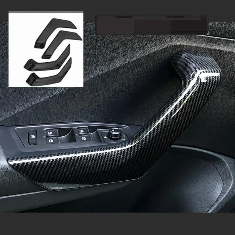 Automovil Автомобильная дверная ручка система управления чашки шестерни интерьер стикер полосы украшения молдинги 18 19 для Volkswagen T-ROC - Название цвета: Number 7