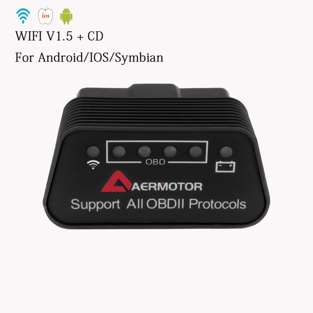 OBDII Wifi V1.5/Bluetooth ELM327 Pic18f25k80 для Audi A3/A4/B8/B6/C6/A6/8 P/A5/B7/C7/C5/8 V автомобильный диагностический инструмент сканер Elm-327 - Цвет: V1.5 wifi Black 3
