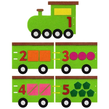 

Felt Finger Numbers Set Child Teaching Toys For Child Early Learning Digital Creative Hand-made DIY Tools