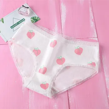 

2019 New Underwear for Women Cotton Panties heart Print Breifs Sexy Lingeries Female Panties Seamless Underpants culotte femme