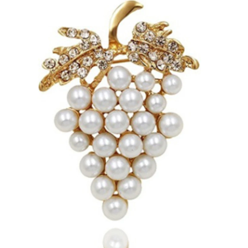 Opal Crystal Grapes Brooches For Women Fashion Pin Pins Elegant Rhinestone Brooch Jewelry Luxury Accessories 2021 | Украшения и