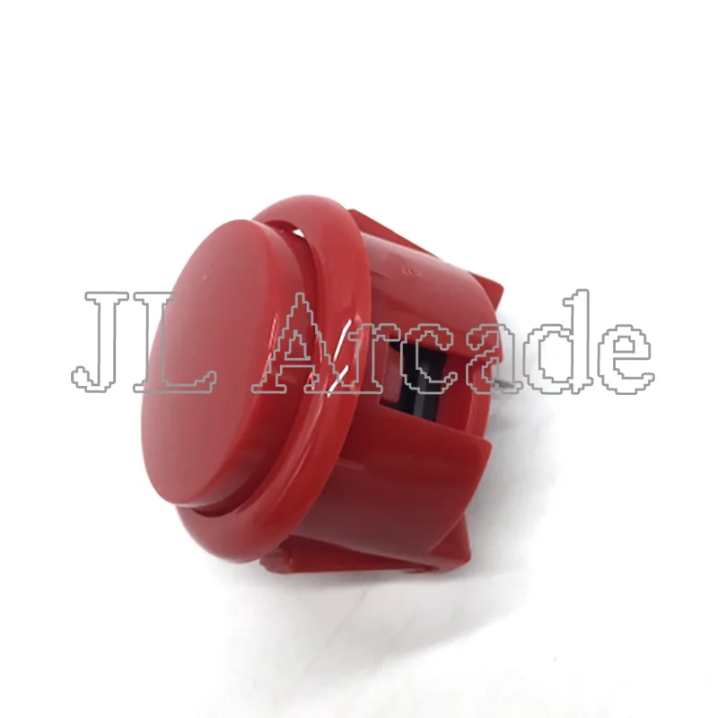 10 шт. Аркады 30 мм круглая кнопка копия SANWA OBSF-30 Кнопка JAMAE MAME diy части - Цвет: Красный