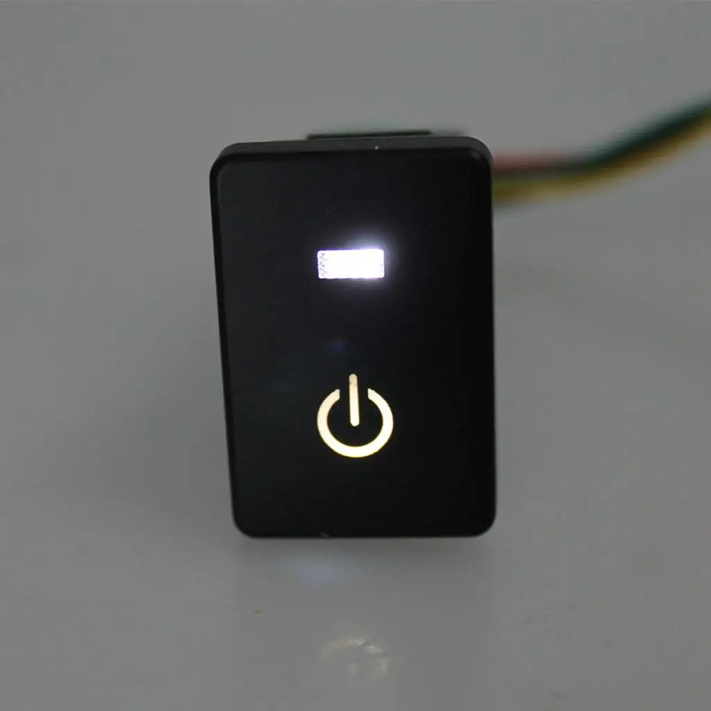 4x Push Rocker Button Switch White LED Headlight & Parking Light For Toyota 4Runner 2010- 4x Push Rocker Button Switch White LED Headlight & Parking Light For Toyota 4Runner 2010-