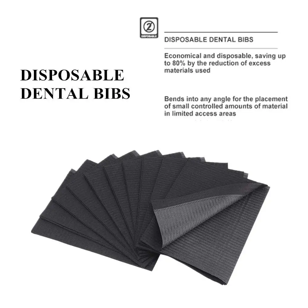 125/100/50/30pcs Bavoirs Dentaires Feuilles Rose Dentiste Bavoirs  Couvertures de Table Tampon Propre Feuilles Imperméables Tatouage  Couverture Accessoires De Tatouage - AliExpress