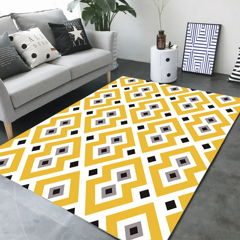Геометрический геометрический Коврик в скандинавском стиле для гостиной, спальни, противоскользящий напольный игровой коврик для детей, одеяло для ползания, ковер для кухни - Цвет: color8