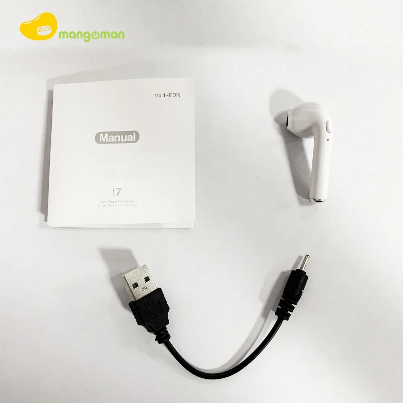 Mangoman i7s Tws беспроводные bluetooth-наушники, bluetooth-гарнитура, беспроводные наушники, зарядный чехол, наушники для телефона i7s, наушники