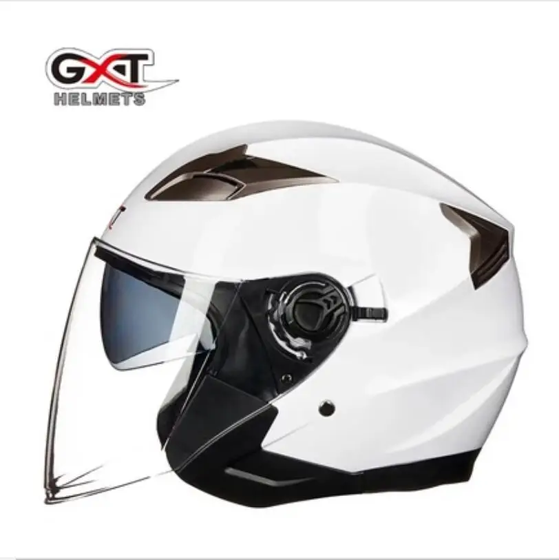 Взрослый GXT 708 мотоциклетный шлем с двойным щитком четыре сезона полу-клад мужские и женские защитные шлем мотоциклетный шлем