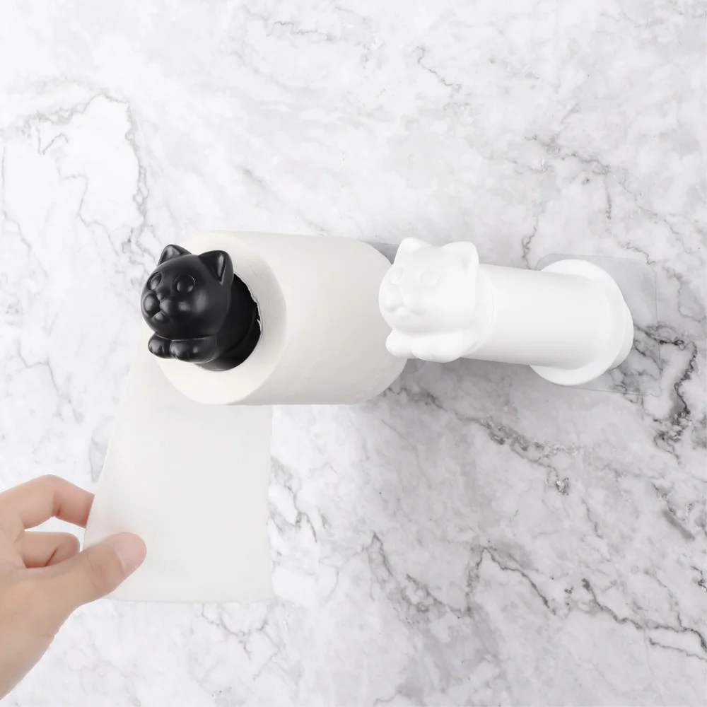 Paper Towel Holder Toilet Paper Holder Toilet Paper Rack Toilet Roll Holder Cat Shape Toilet Paper Holder