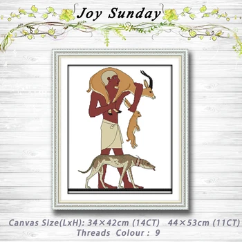 

Egyptian animal decor Patterns Counted Cross Stitch 11CT14CT Cross Stitch Sets Handmade Embroidery for Needlework Home decor