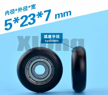 

10pcs 5*23*7mm 625ZZ BT0523 European Standard 20 Profile Outer Ball Bread Plastic Bearing Pulley Nylon 3D Printer