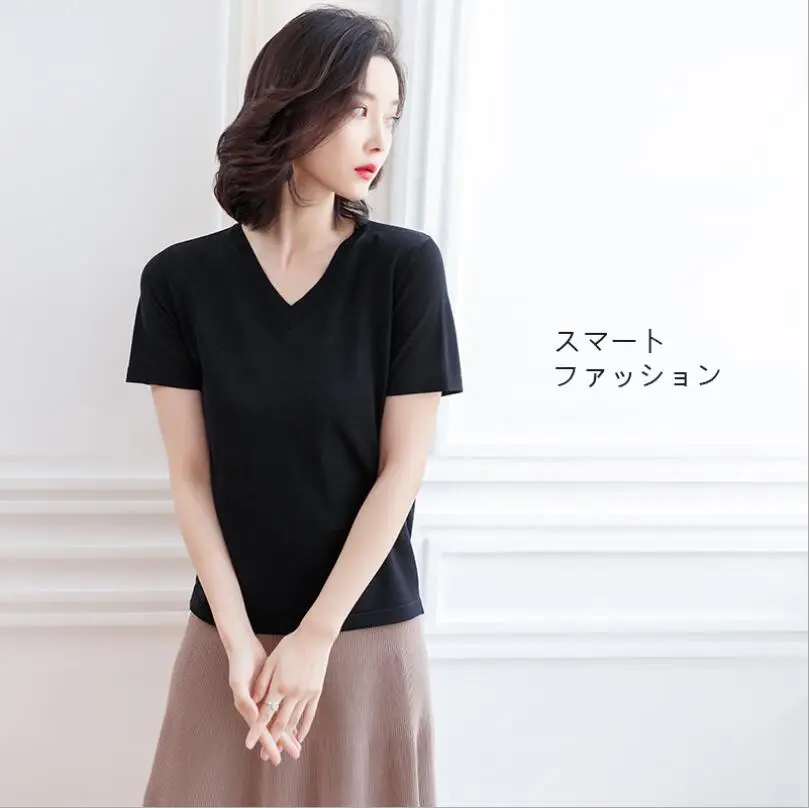 2019 New  Women's Crop Top Short Sleeve T Shirts