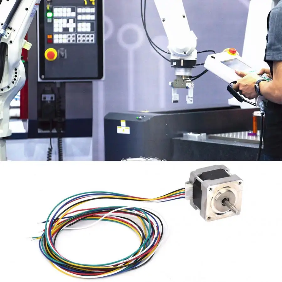 1 комплект Nema 16 шаговый двигатель 8 градусов 0.8A 28 3 oz.in/20Ncm для 3D