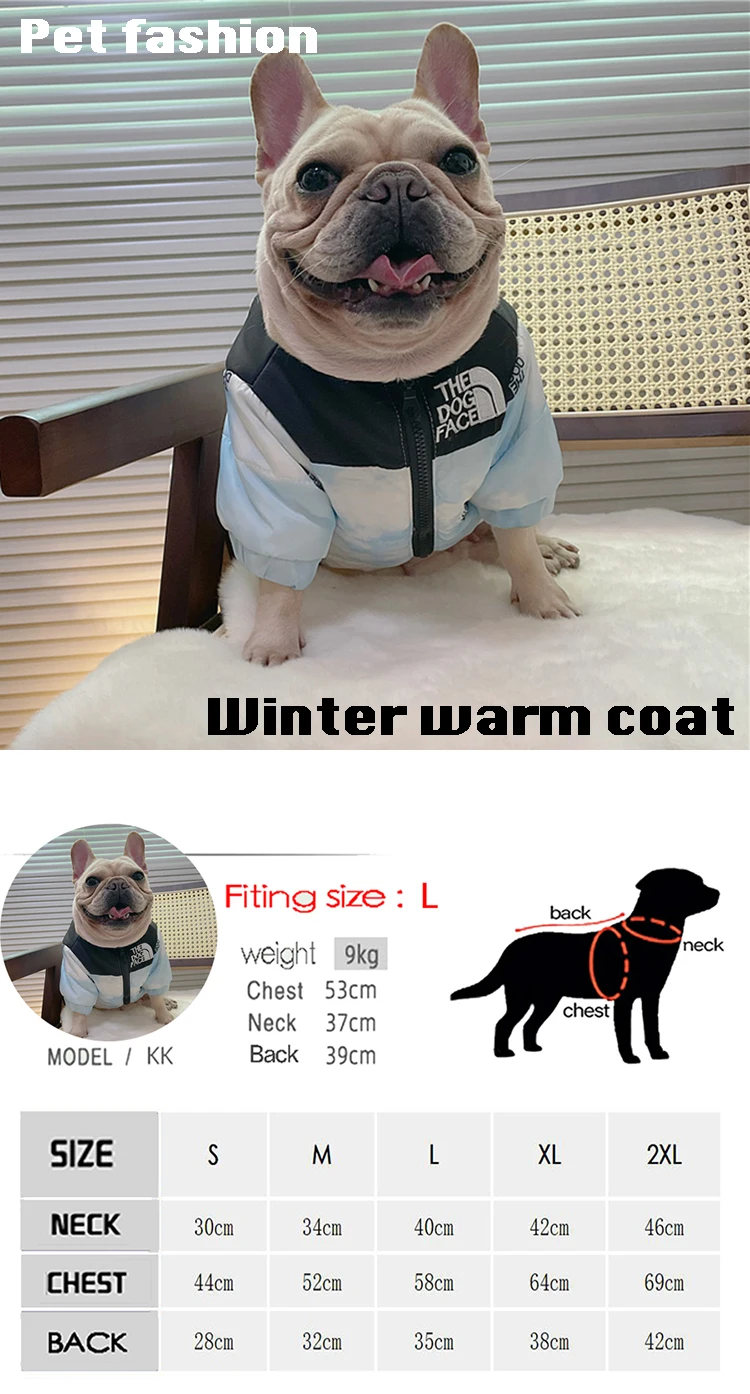 Fashion Pattern Dog Cat Cute Costume Riflettente Pet Clothes Winter Puppy Warm Coat Giacca Impermeabile