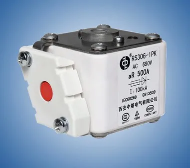 Предохранители: RS306-1PK AC690V 500A 100KA aR/RS306-1PK AC690V 400A/RS306-1-M1P-K AC690V 300A/RS306-1-S1P AC380V 500A aR