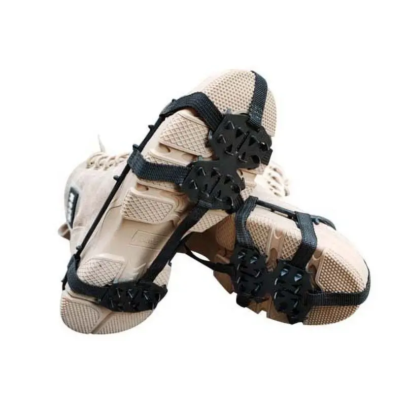 24 Tooth Reinforced Crampons Anti-skid Shoe Covers Durable Outdoor Anti-skid Shoe Covers Snow Claws Mud Ice Winter Hiking Shoes