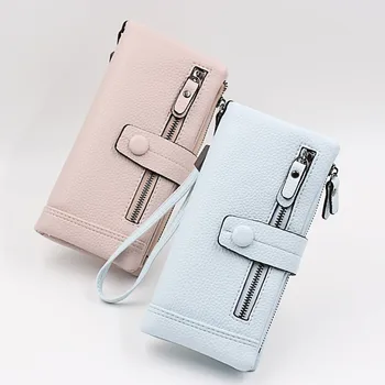 

Women Long Wallets Bag Card Package Multi-card Holder Coin Bag Handbag casual women's wallet slim pull folding zipper Coin Purse