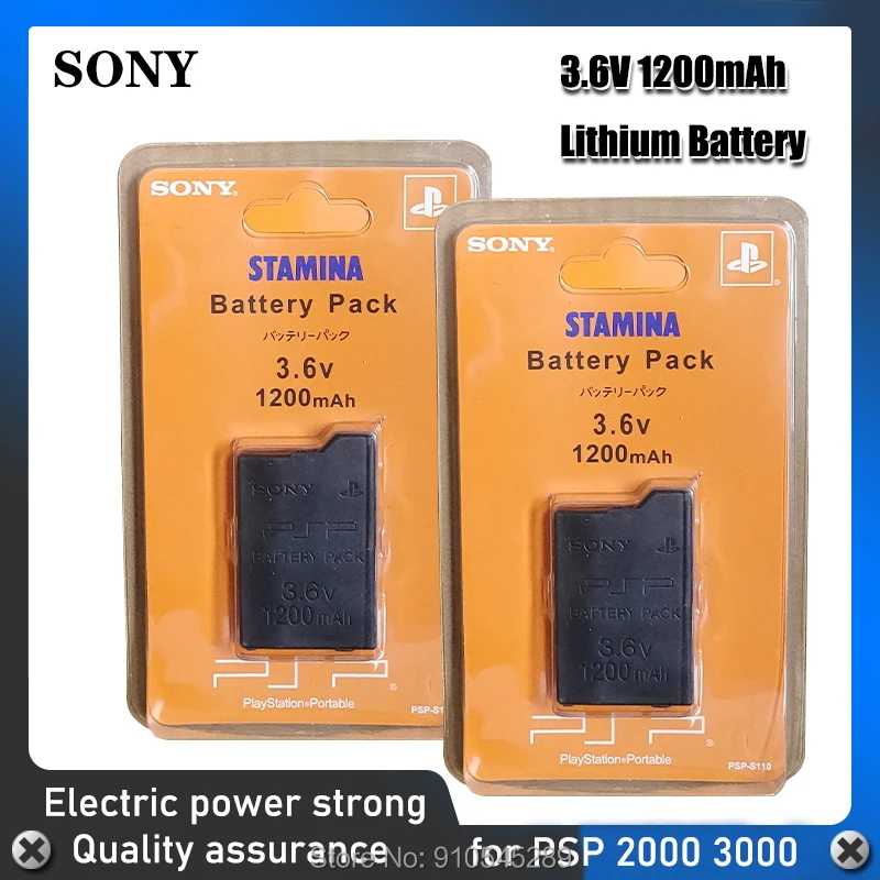 3 6 V SONY 1200mAh литиевая аккумуляторная батарея для PSP 2000 3000 PSP-S110 консоль запасная