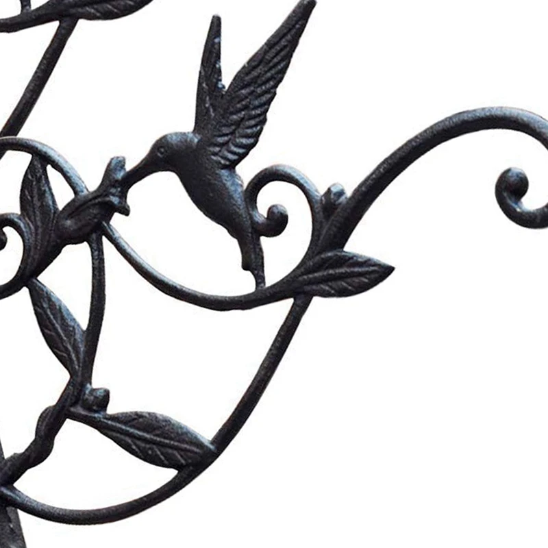 

Cast Iron Plant Hooks Vintage Wall Hanging Brackets for Lanterns,Planters,Flower Pot Baskets,Wind Chimes,Wind Spinners,Bird Feed