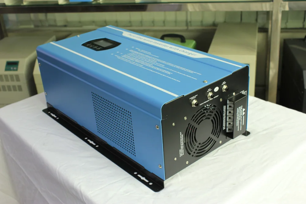 Инвертор солнечной энергии 3000 Вт 12VDC 24VDC/48VDC 30A DC В AC lcd двойной MCU Энергосберегающий Солнечный синусоидальный инвертор