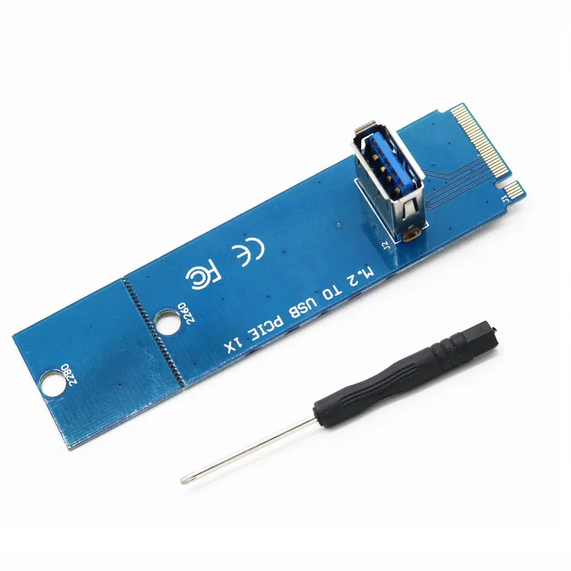 NGFF M.2 슬롯-USB 3.0 PCI-E 라이저 카드, M2 슬롯 확장 어댑터, BTC/ETH 마이닝용