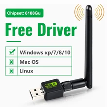 USB WiFi адаптер антенны Wi-Fi адаптер WiFi ключ сетевая карта антенна беспроводной Wi-Fi приемник для ПК Бесплатный Wi-Fi MT7601 8188GU USB WiFi адаптер антенны Wi-Fi адаптер WiFi ключ сетевая карта антенна беспроводной Wi-Fi приемник для ПК Бесплатный Wi-Fi MT7601 8188GU