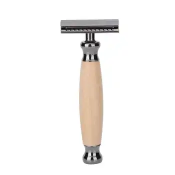 

Electric Shaver Hair Trimmer Men Shaving with Wood Handle Portable Double Edge Beard Body Hair Trimmer Nose And